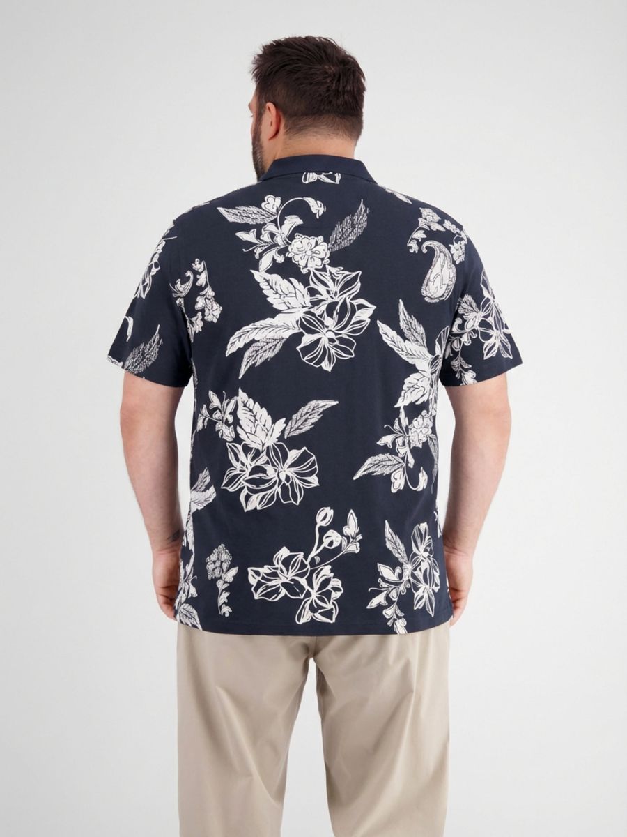 T-Shirt mit Blumendruck und Rundhalsausschnitt