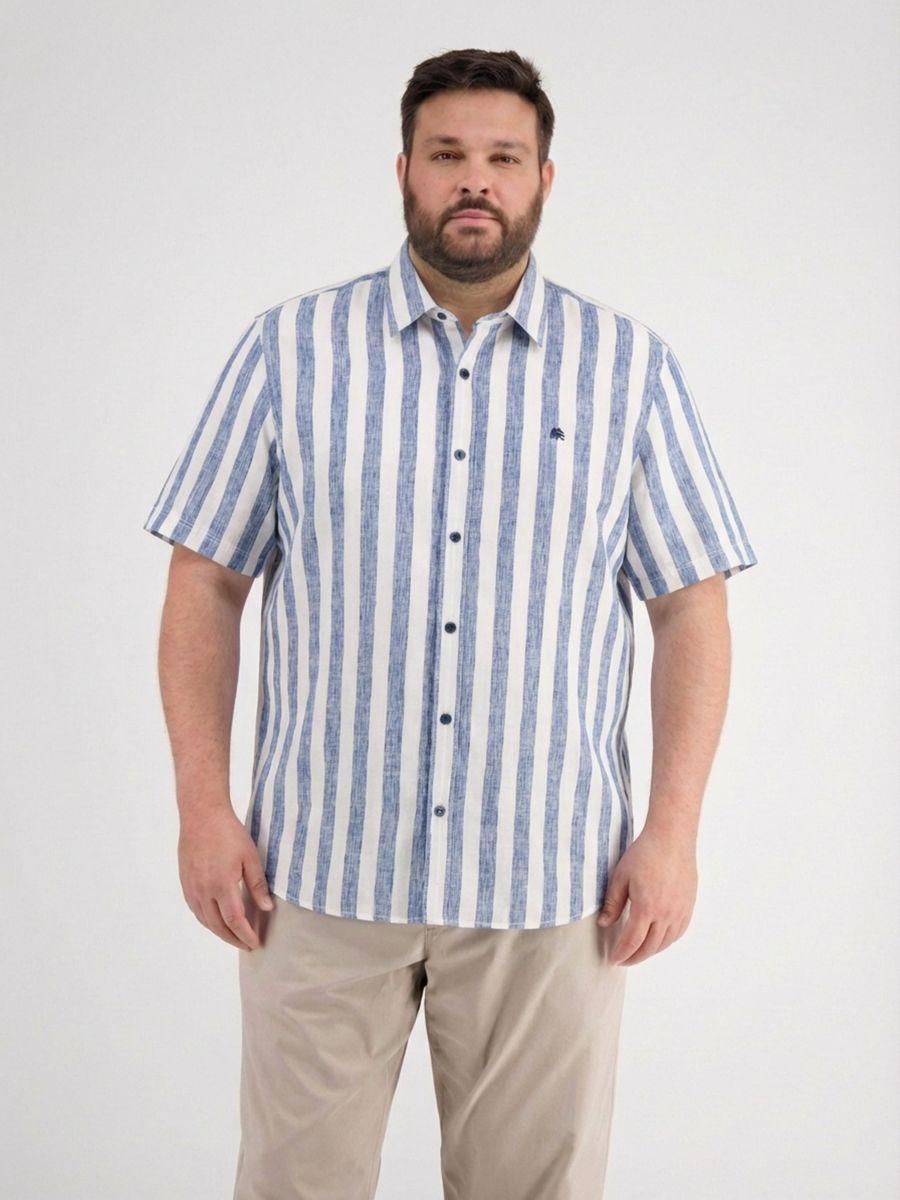 Gestreiftes Kurzarm-Freizeithemd