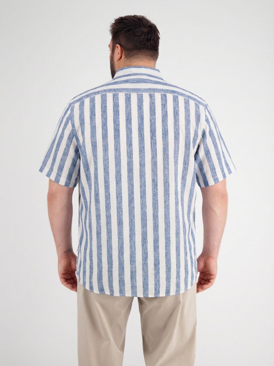 Gestreiftes Kurzarm-Freizeithemd