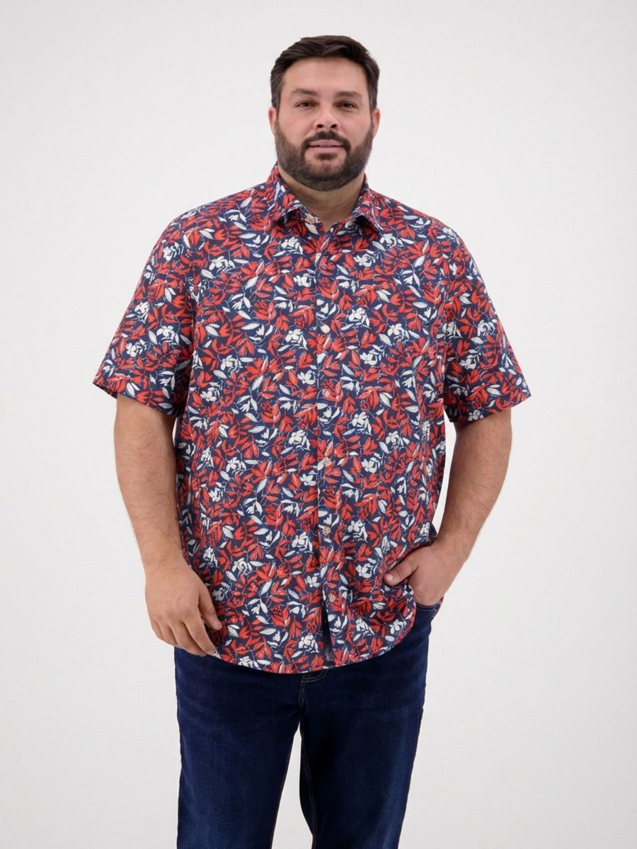 Kurzarmhemd mit Blumendruck