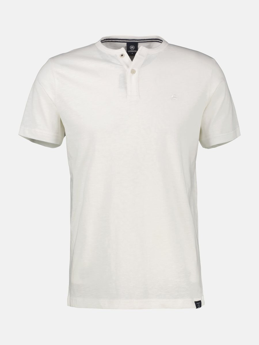 Lässiges Kurzarm Henley T-Shirt