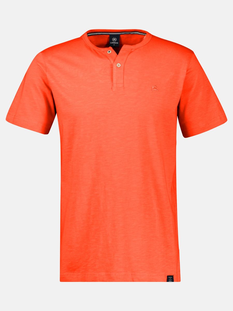 Lässiges Kurzarm Henley T-Shirt