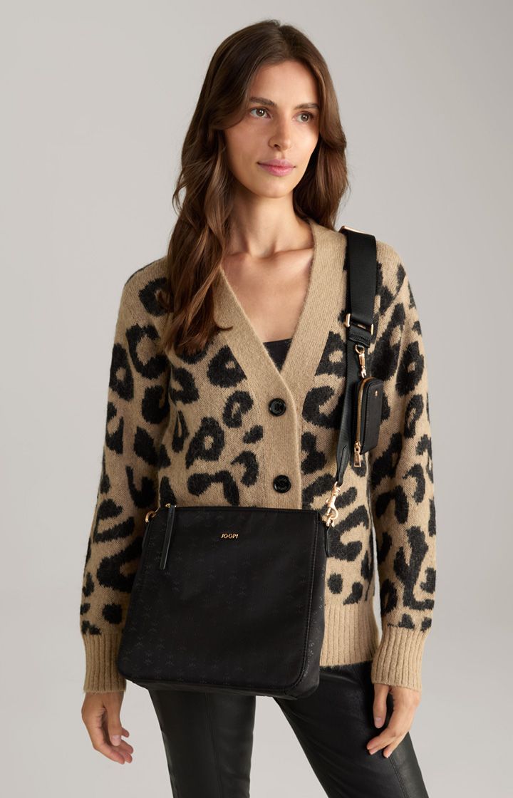 JOOP! Collana Tessuto Jasmina Schultertasche in Schwarz mit Etui