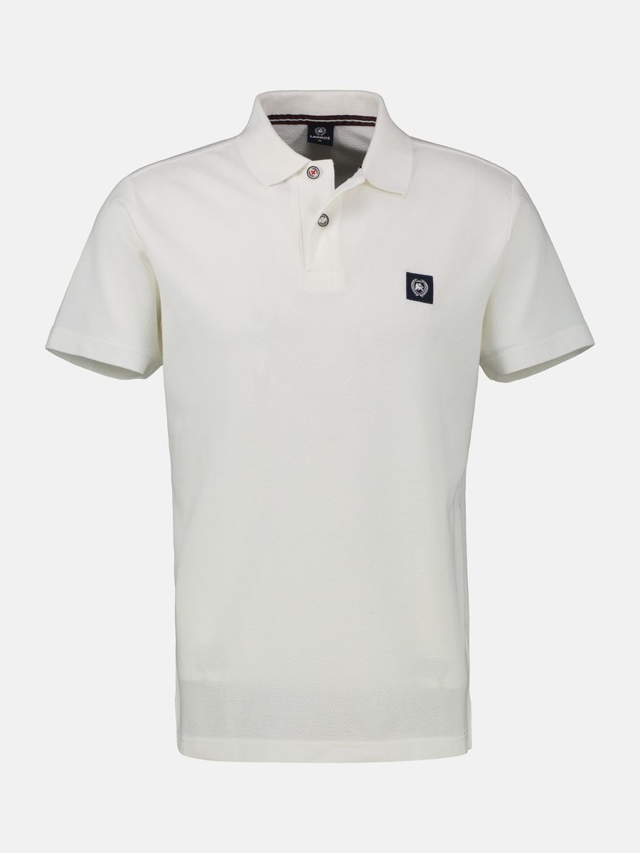 Poloshirt aus Baumwolle mit Waffelstruktur, lockere Passform