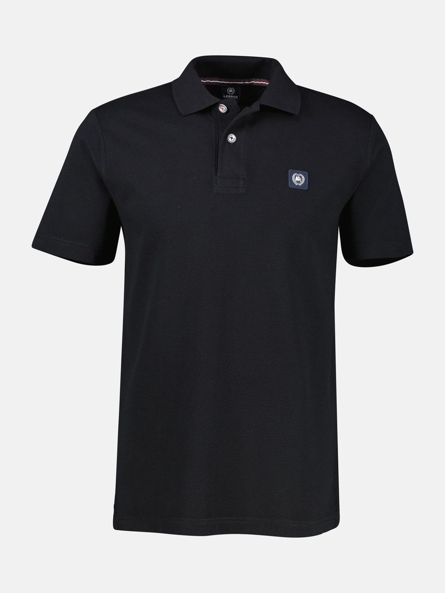 Poloshirt aus Baumwolle mit Waffelstruktur, lockere Passform