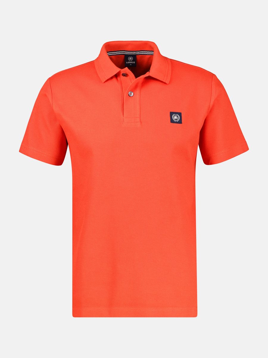 Poloshirt aus Baumwolle mit Waffelstruktur, lockere Passform