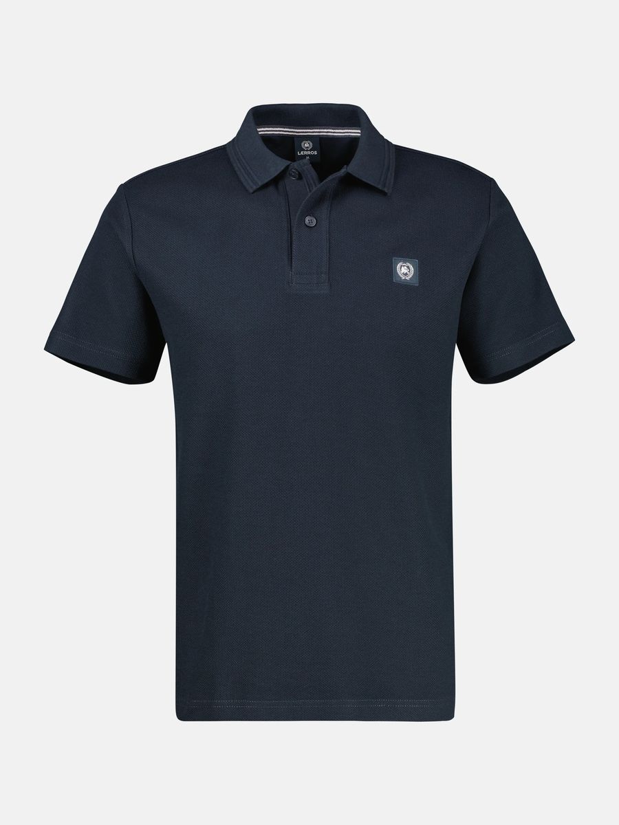 Poloshirt aus Baumwolle mit Waffelstruktur, lockere Passform