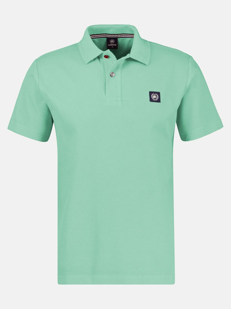 Poloshirt aus Baumwolle mit Waffelstruktur, lockere Passform