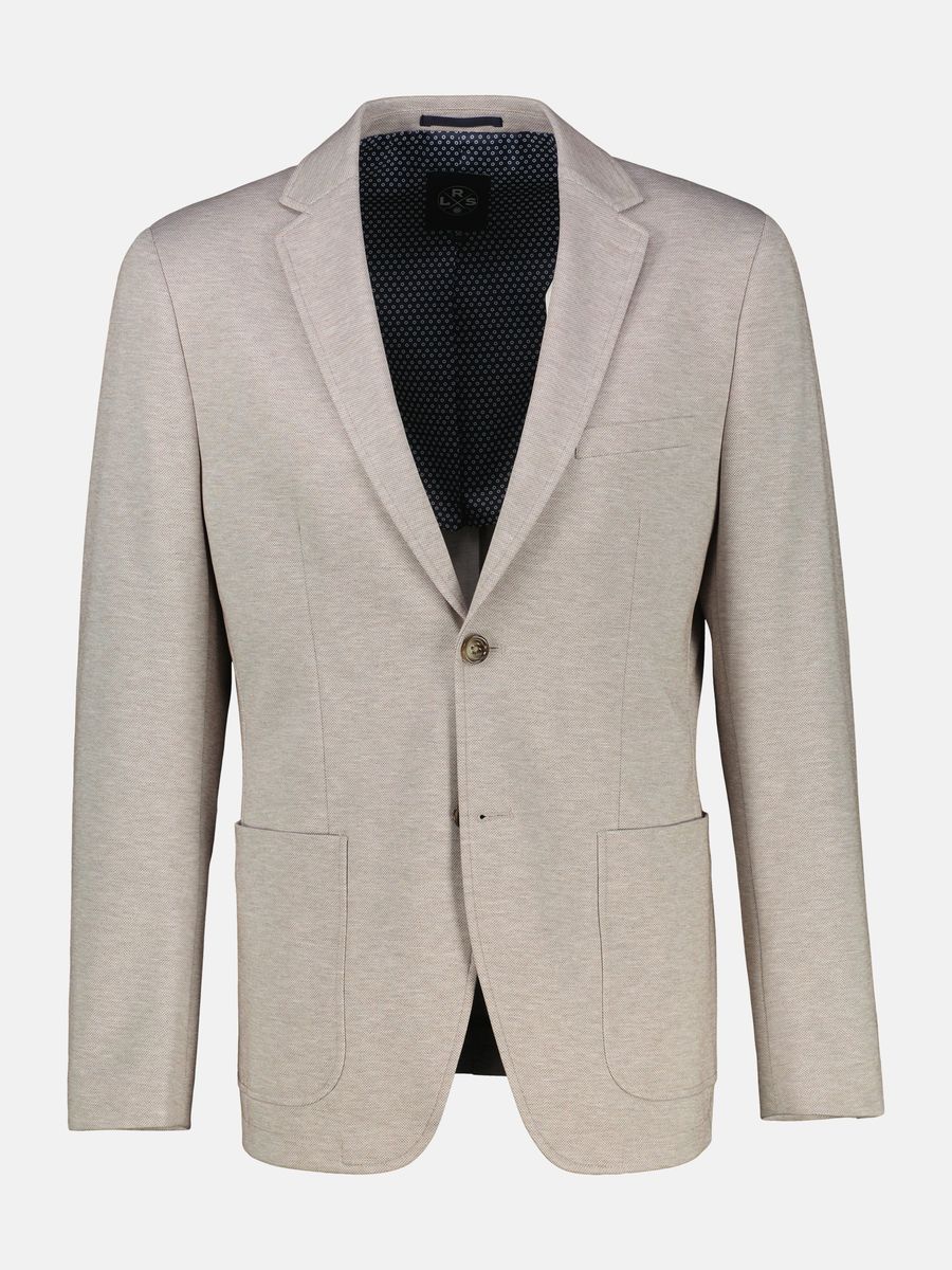 Jersey-Blazer in Strickoptik, taillierte Passform