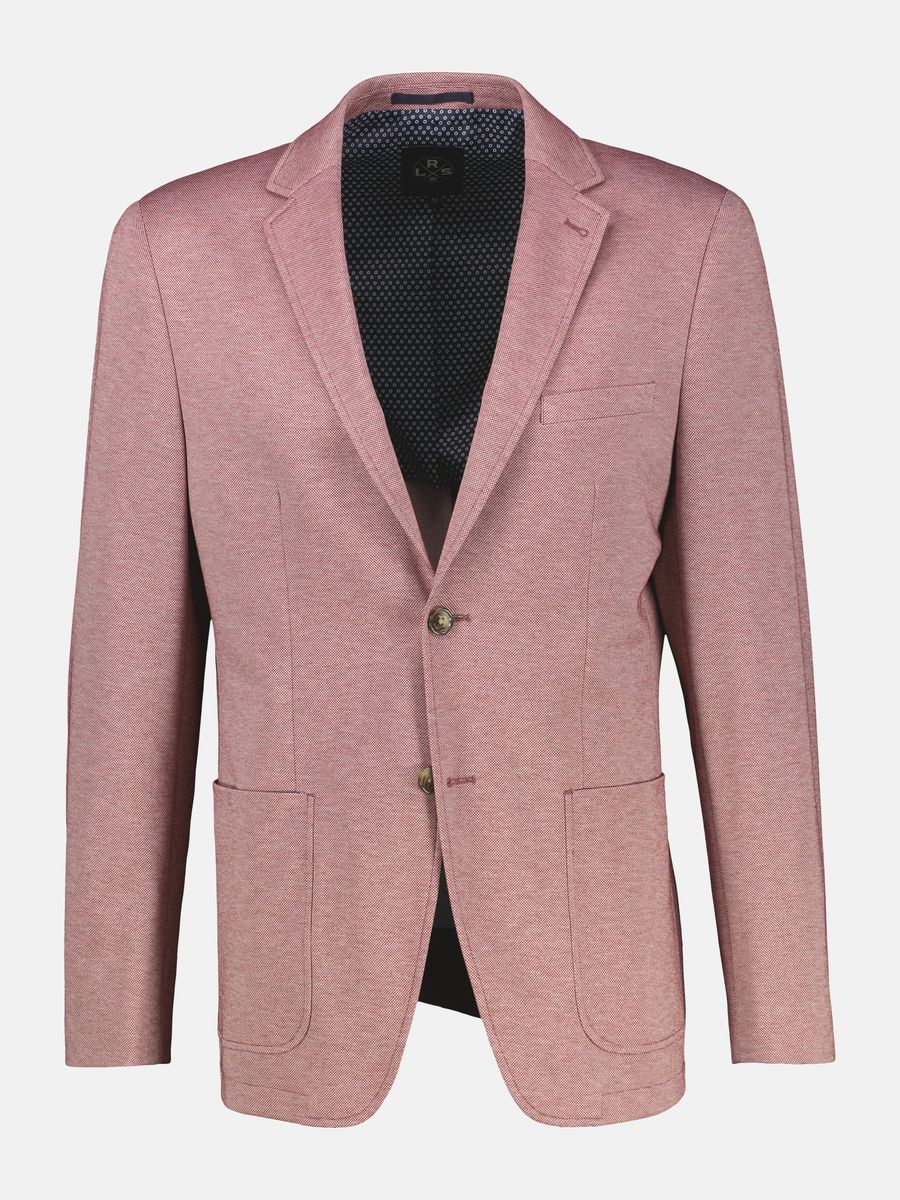 Jersey-Blazer in Strickoptik, taillierte Passform