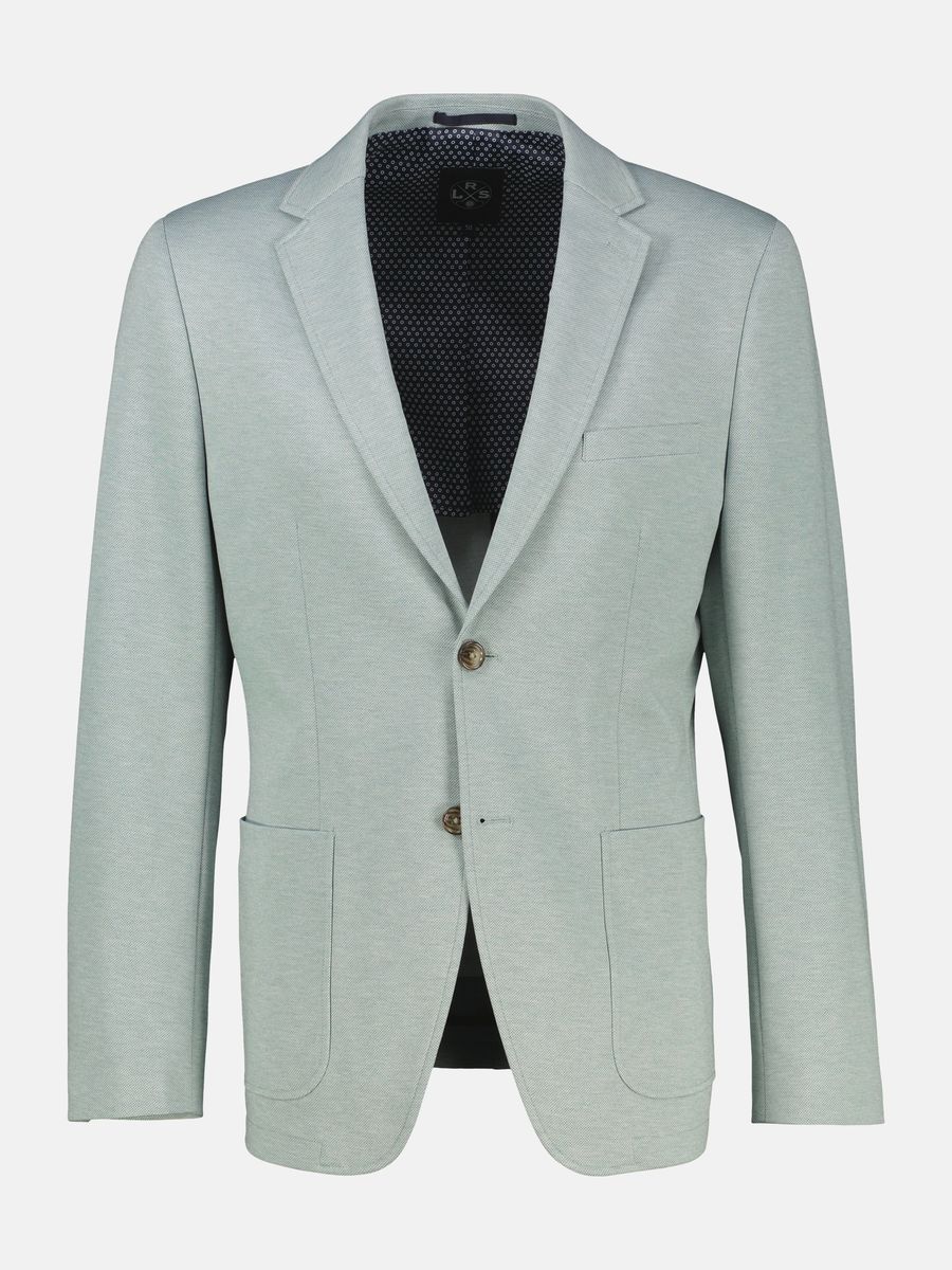 Jersey-Blazer in Strickoptik, taillierte Passform