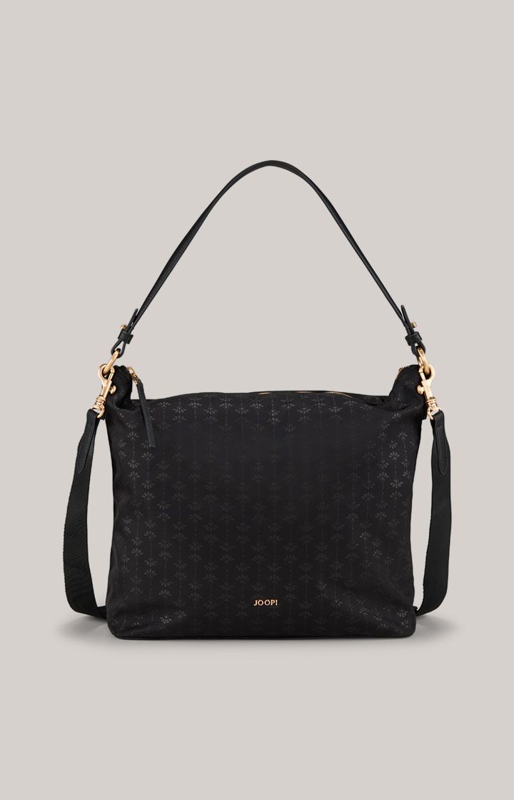 JOOP! Collana Tessuto Alara Schwarze Hobo-Tasche mit Logo