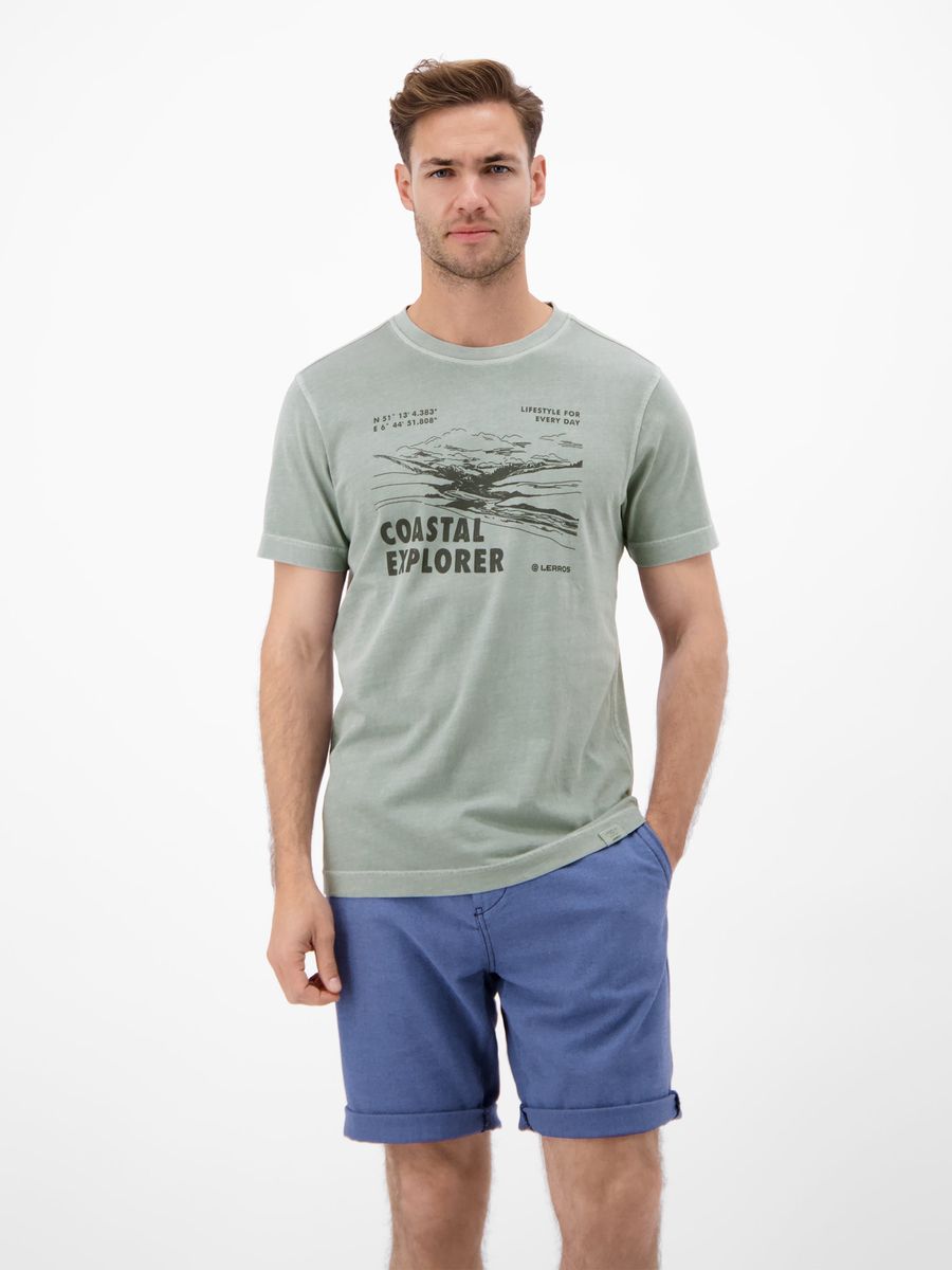 T-Shirt mit Küsten-Explorer-Grafikprint