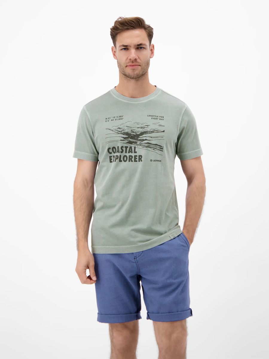 T-Shirt mit Küsten-Explorer-Grafikprint