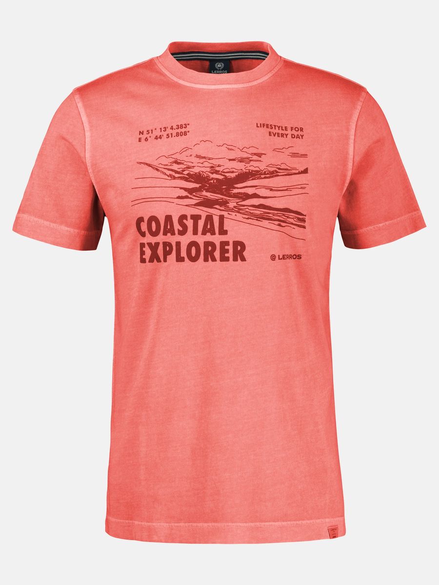 T-Shirt mit Küsten-Explorer-Grafikprint