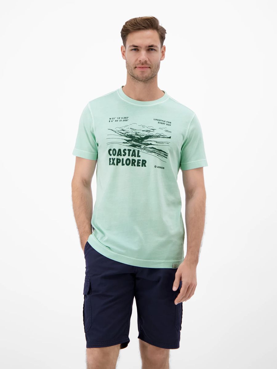 T-Shirt mit Küsten-Explorer-Grafikprint