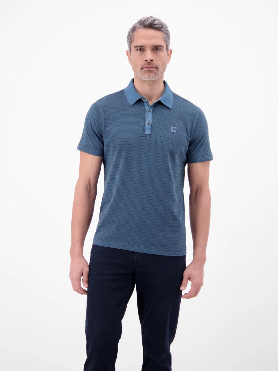 Gestreiftes Baumwoll-Polohemd aus Jersey