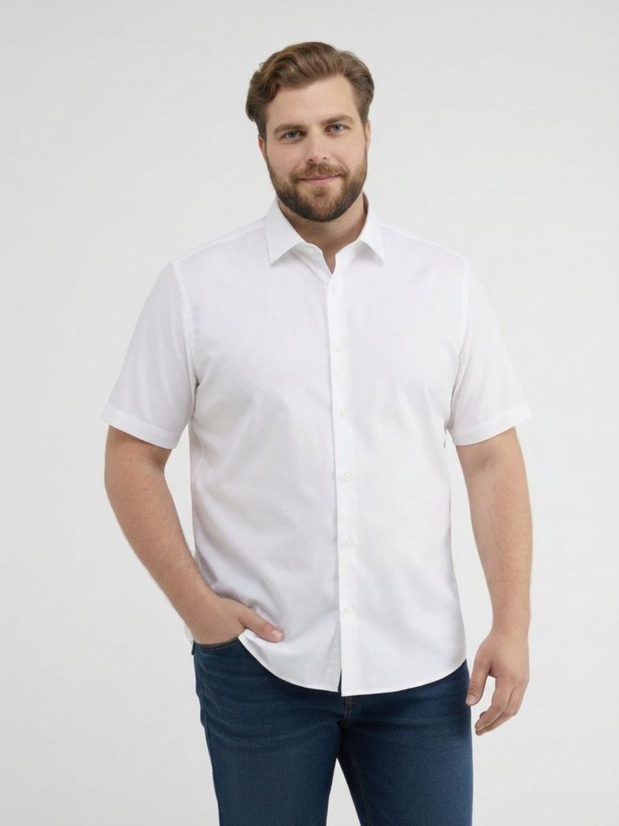 Klassisches Kurzarm-Knopfhemd
