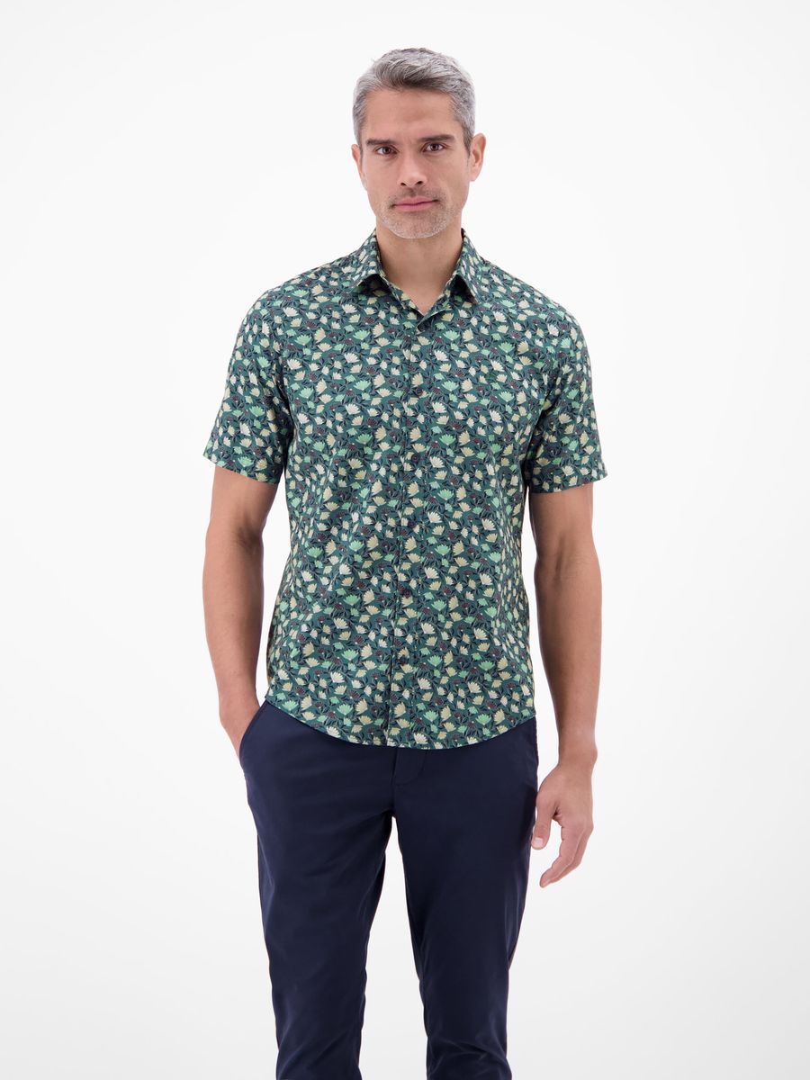 Kurzarmhemd mit Blumendruck