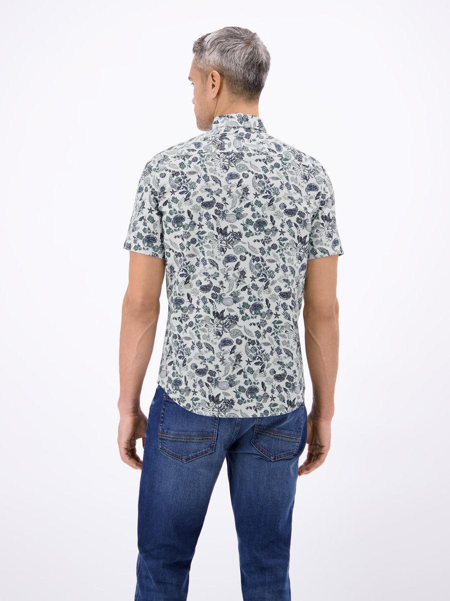 Kurzarmhemd mit Blumenmuster