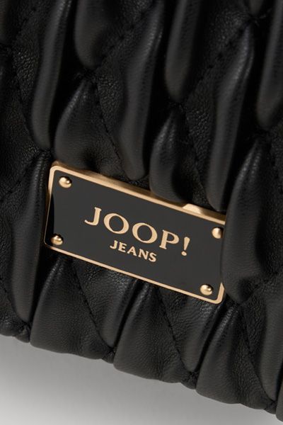Joop! Jeans Ruga Emma Schwarze Schultertasche mit Kettenriemen