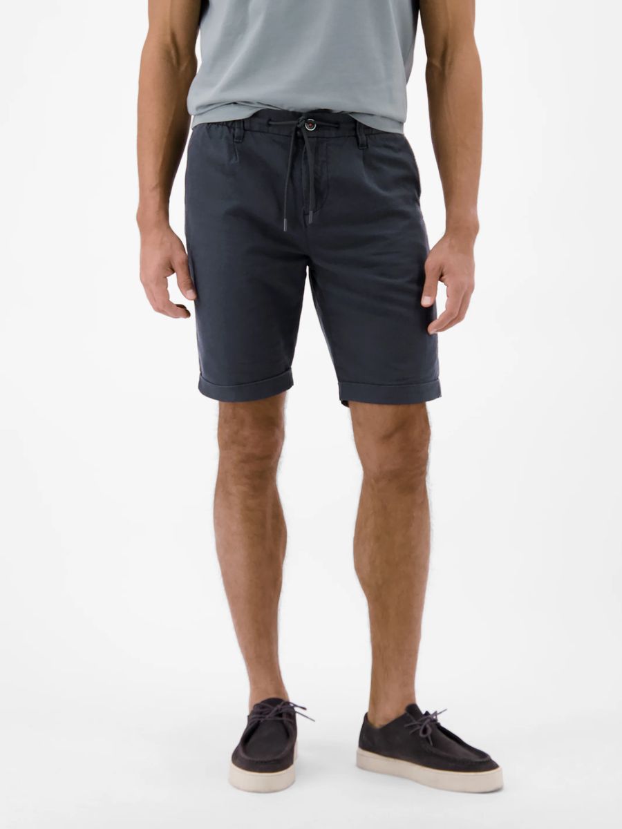 Chino-Shorts aus Baumwoll-Leinen-Mischgewebe
