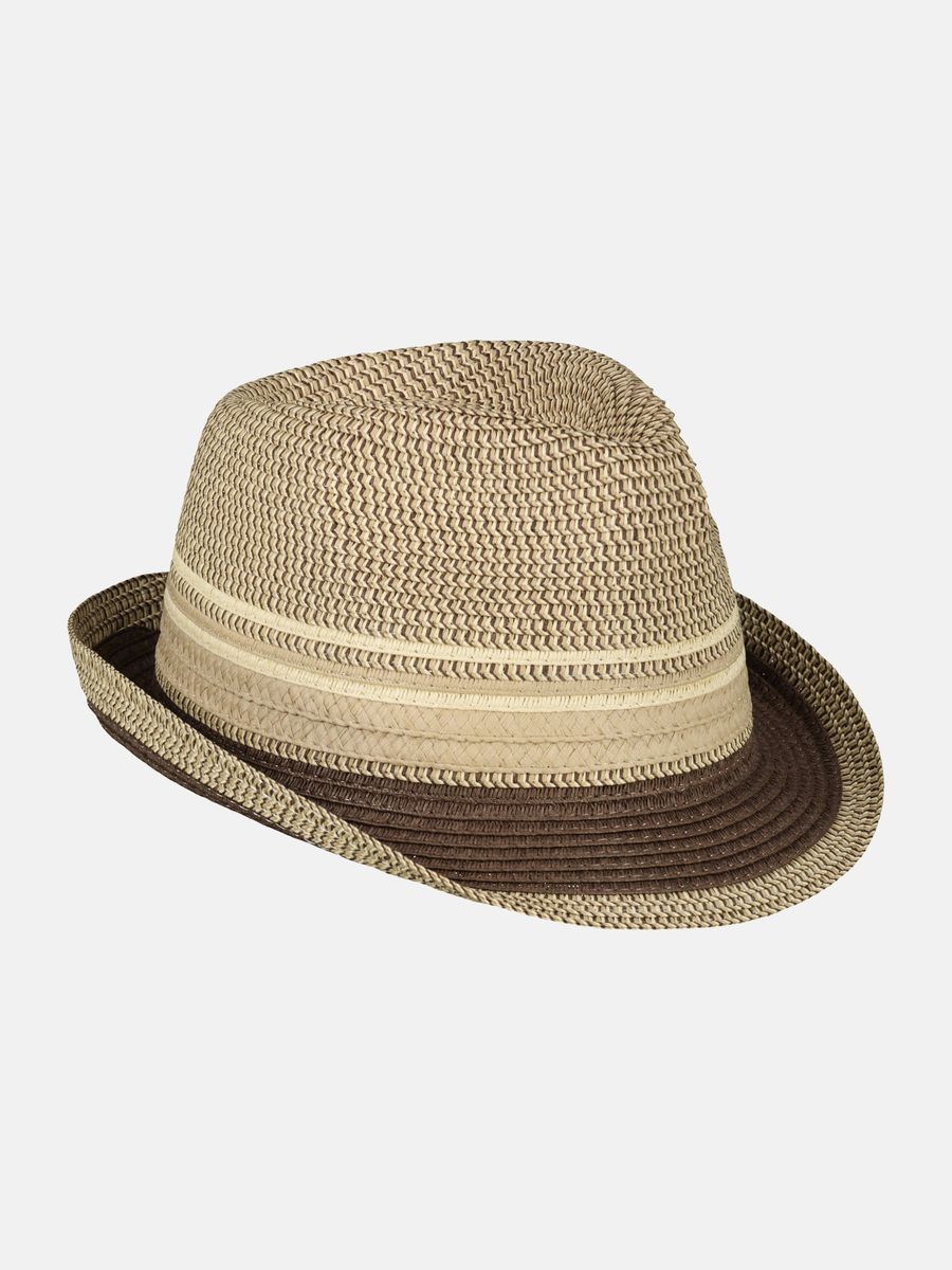 Strohhut verdrillt geflochten, im Panama-Stil - Soft Stone