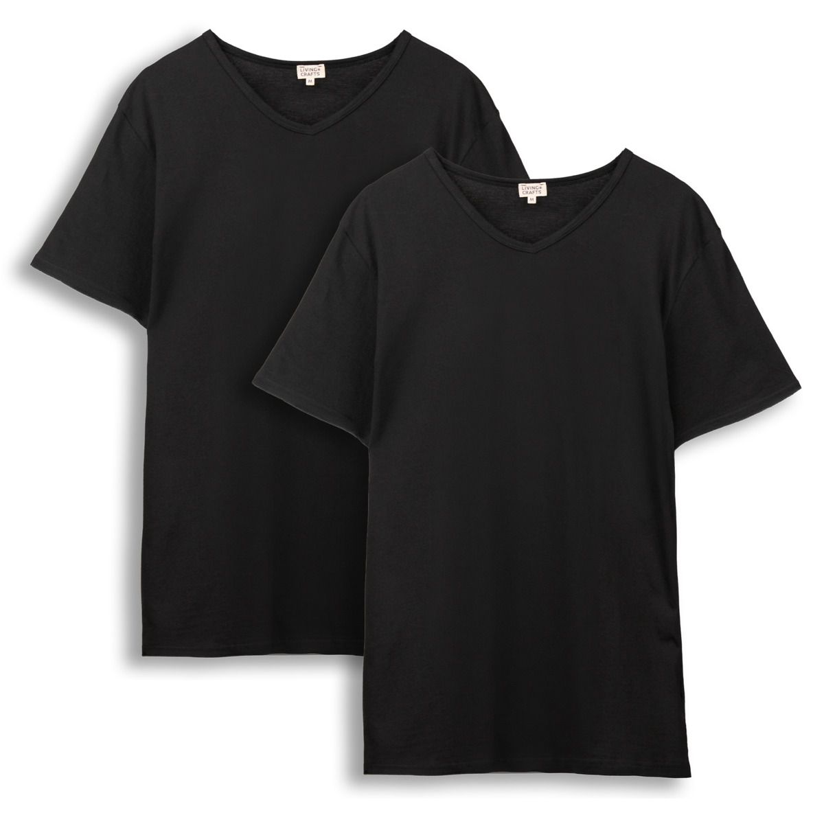 Essenzielles Slim-Fit V-Ausschnitt Doppelpack