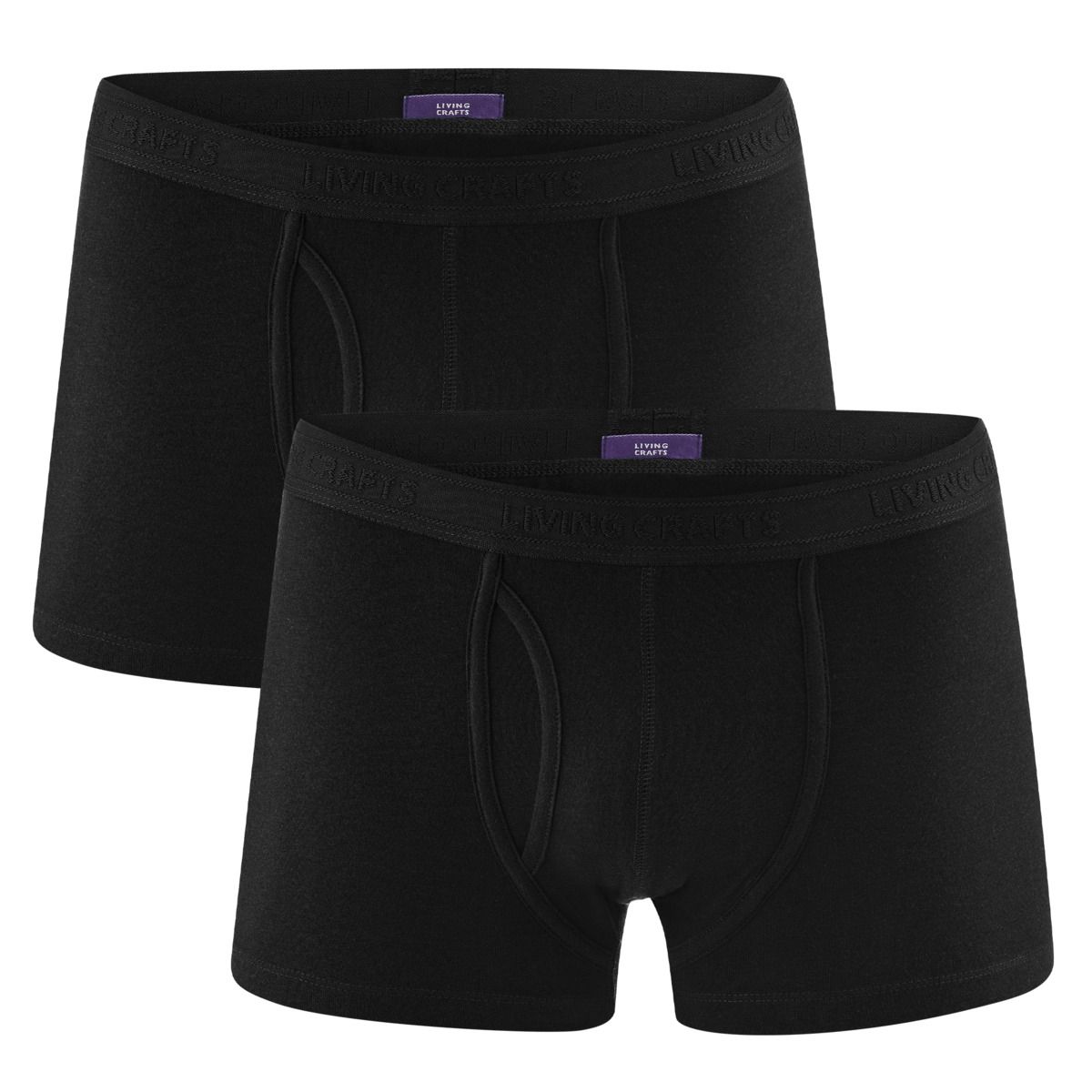 Herren Bio-Baumwoll-Boxershorts im Doppelpack