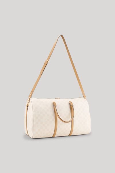 JOOP! Weekender Cortina Piazza Aurora Ecru Reisetasche Schachbrettmuster