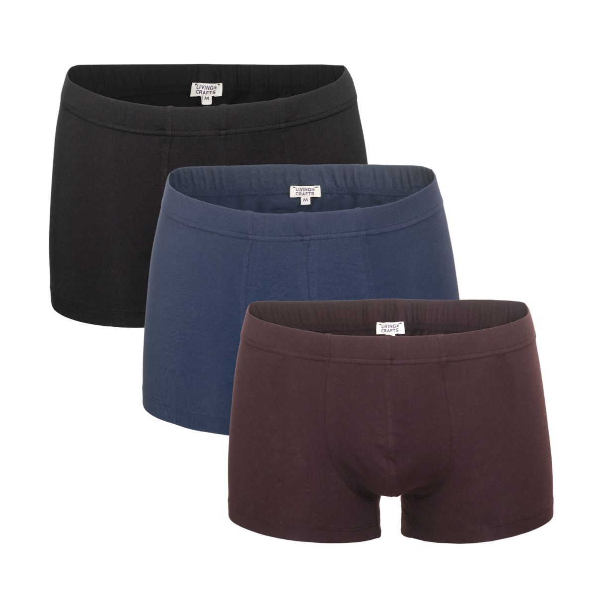 Herren Bio-Baumwoll Boxer Briefs 3er-Pack