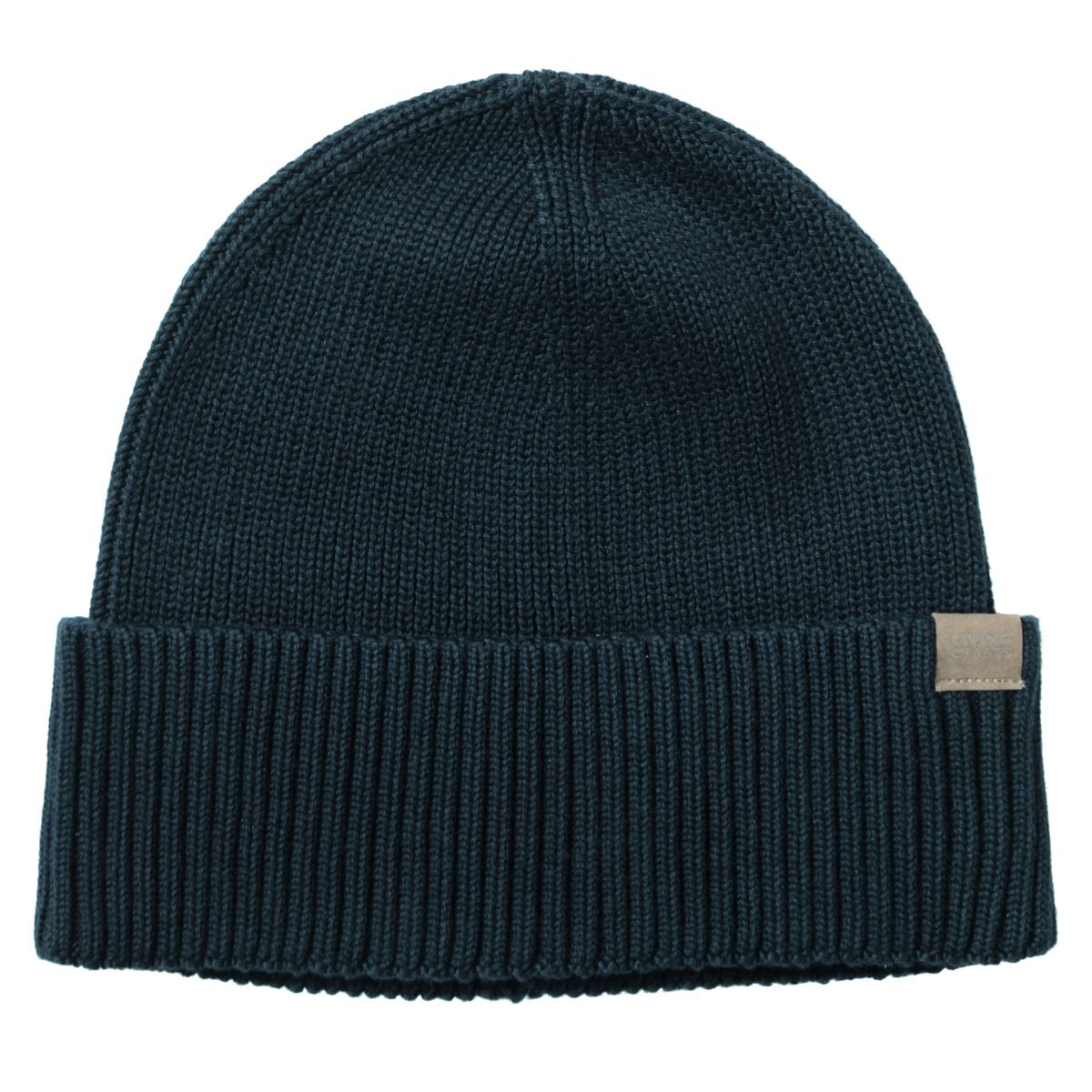 Gerippte Beanie aus Bio-Baumwolle