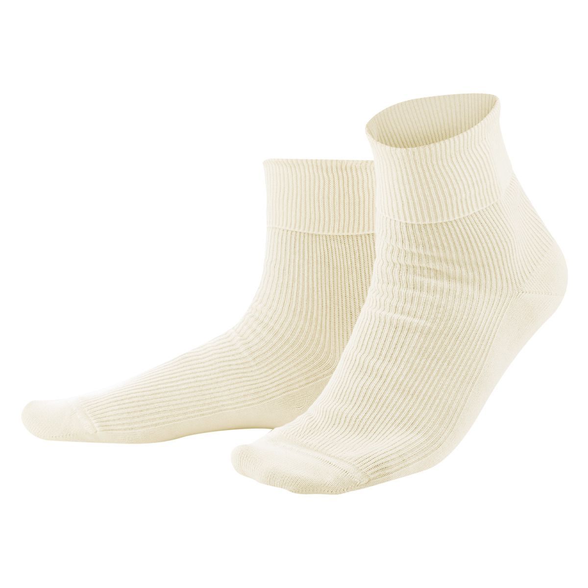 Gerippte Bio-Baumwoll-Knöchelsocken