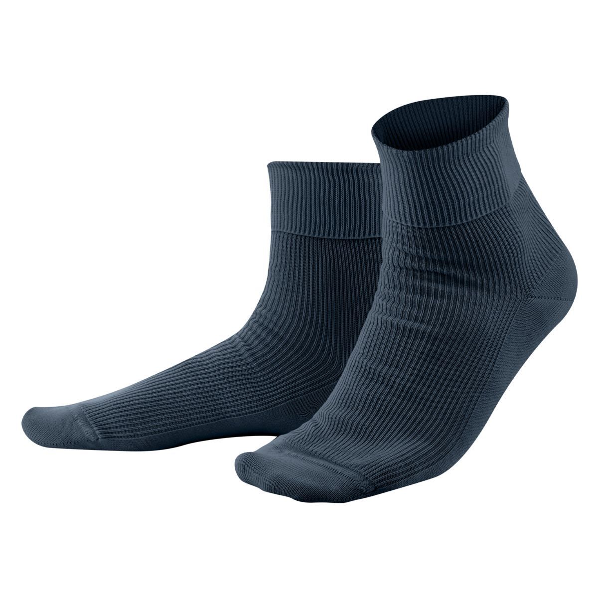 Gerippte Bio-Baumwoll-Knöchelsocken