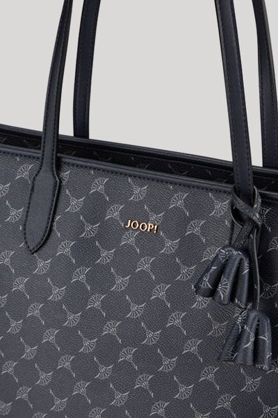 JOOP! Cortina Lara Midi-Shopper Tragetasche in Dunkelblau Monogramm