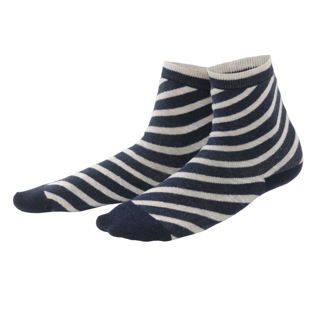 Gestreifte Socken aus Bio-Baumwollmischung