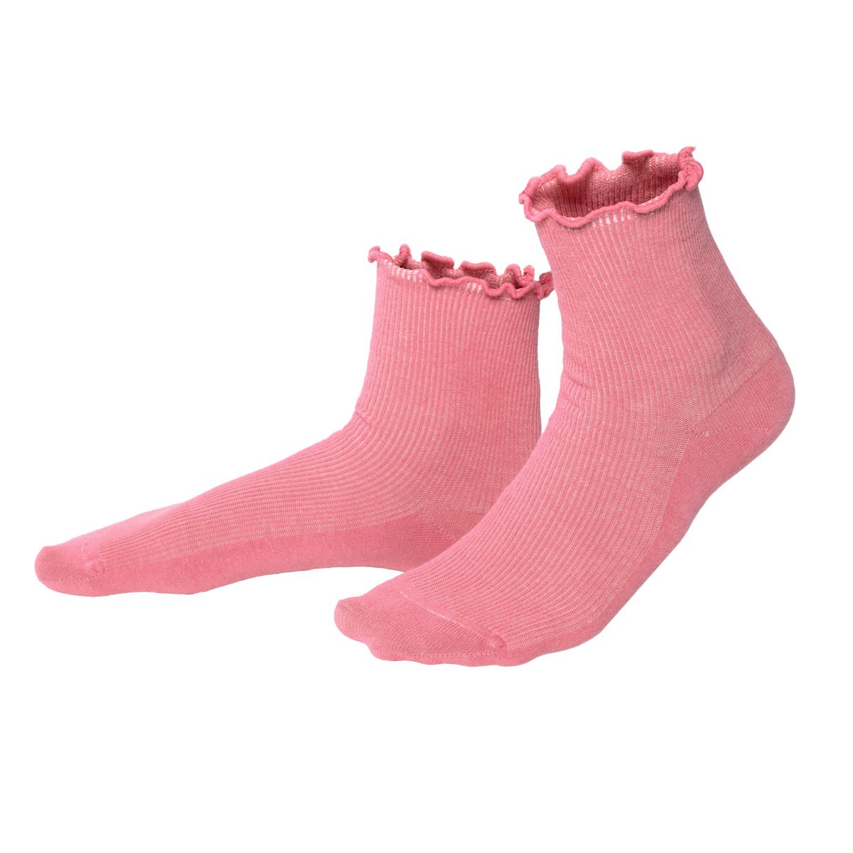 Gerüschte Socken aus Bio-Baumwollmischung