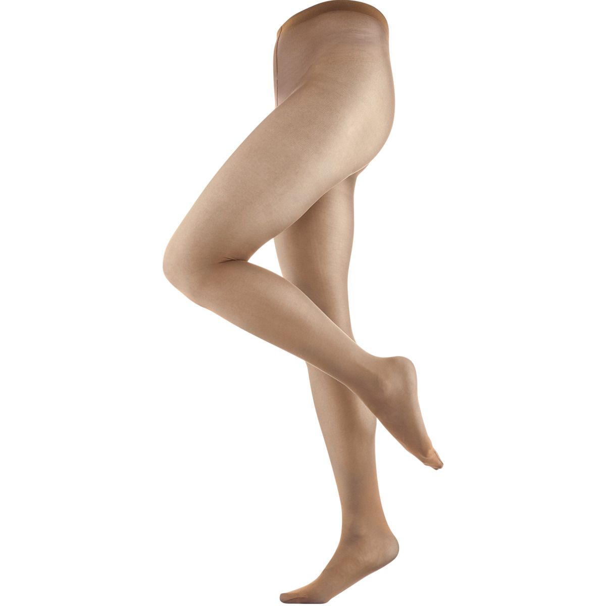 Transparente beige Stützstrumpfhose