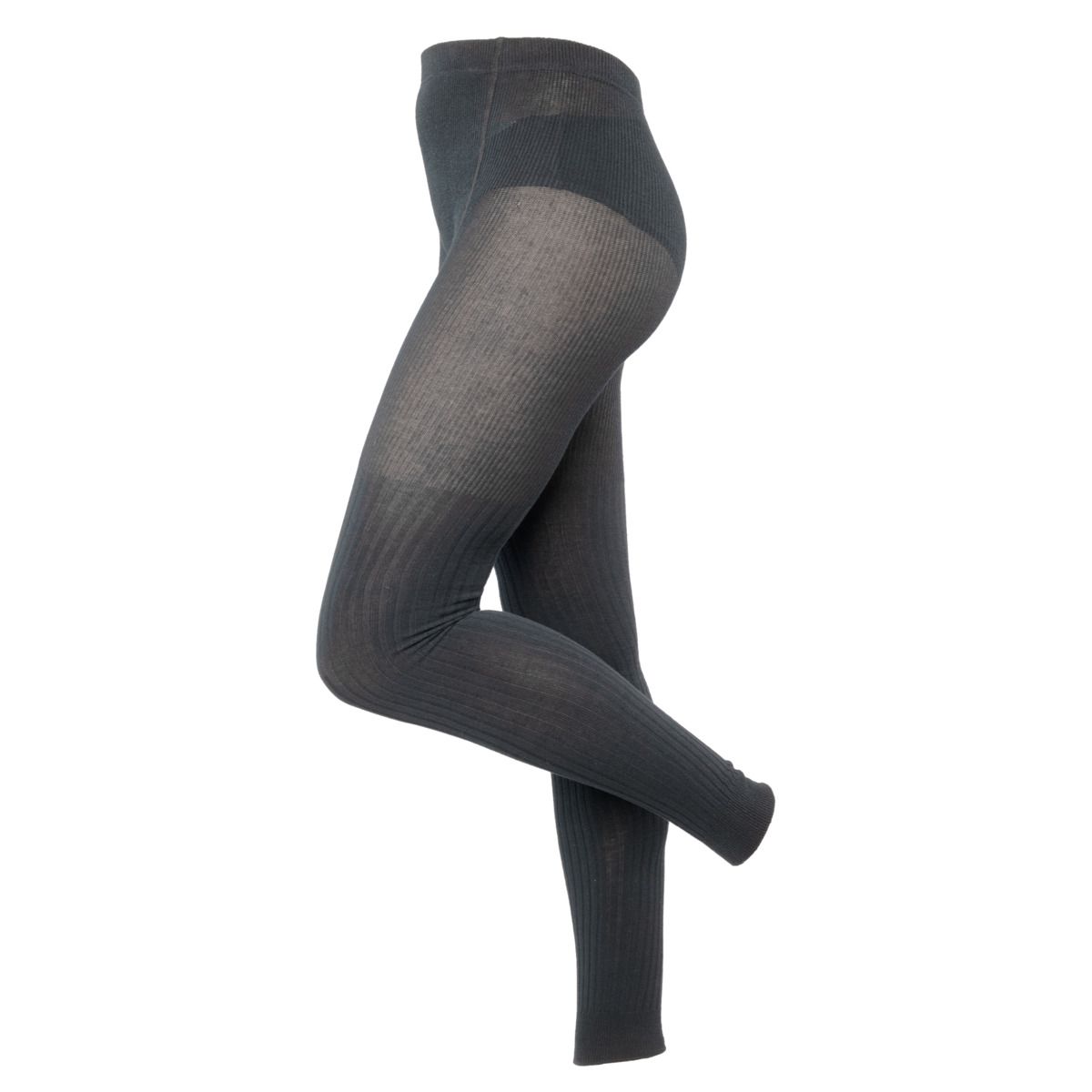 Gerippte Leggings aus Bio-Baumwollmischung