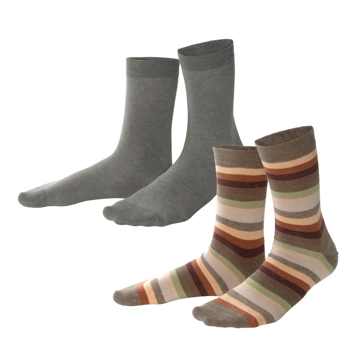 Unisex Gestreifte Socken aus Bio-Baumwolle