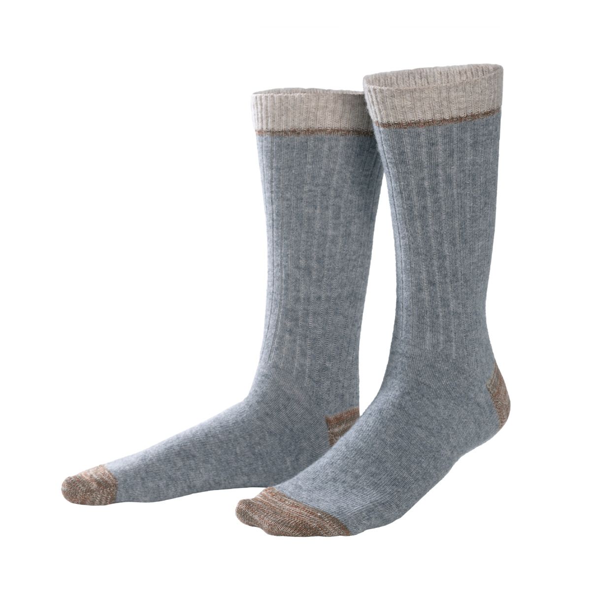 Unisex gerippte Socken aus Bio-Baumwolle und Wolle