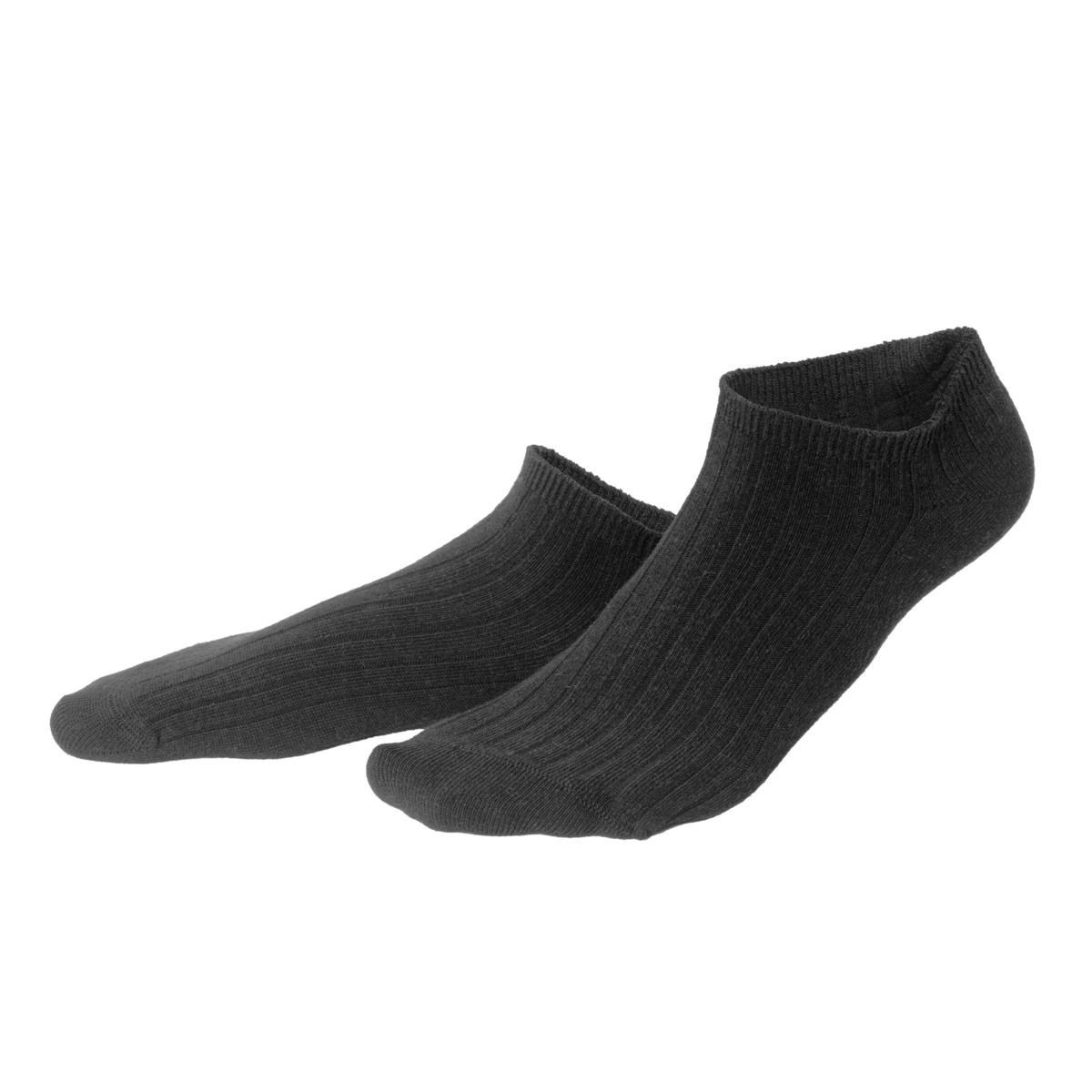 Gerippte Sneaker-Socken aus Bambusmischung