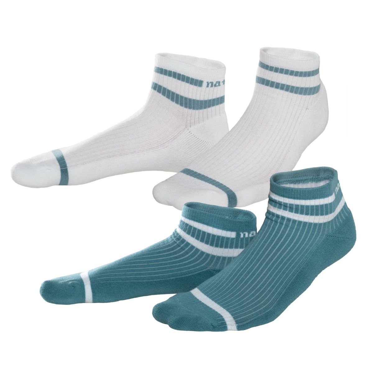 Gestreifte Socken aus Bio-Baumwollmischung