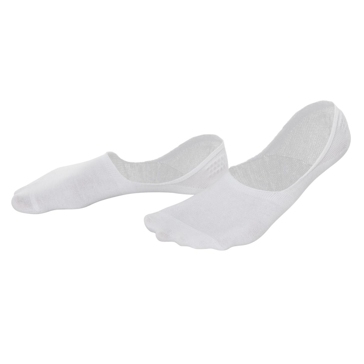 Weiße unsichtbare Sneaker Socken Doppelpack