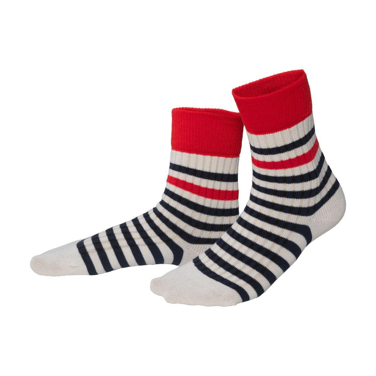 Gestreifte Socken aus Bio-Baumwollmischung