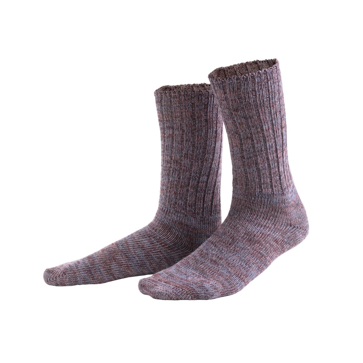 Gerippte Socken aus Bio-Baumwollmischung