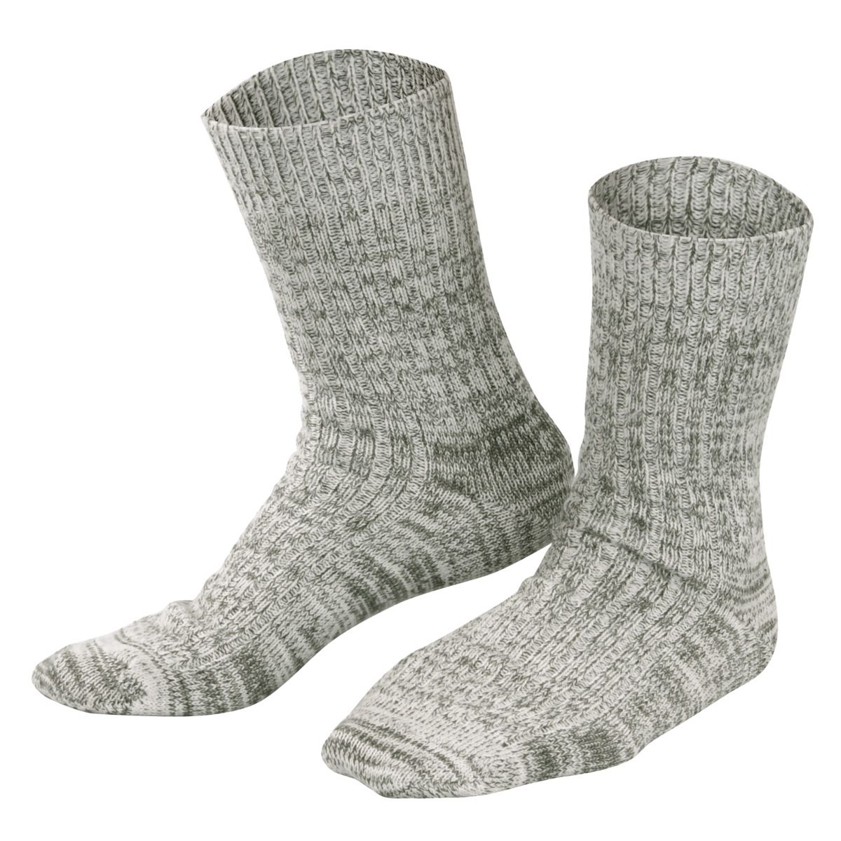 Unisex Wollmischung Rippstricksocken