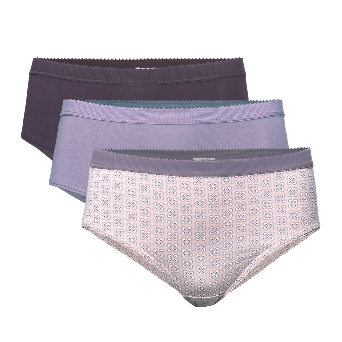 Hipster-Slips aus Bio-Baumwollmischung im 3er-Pack