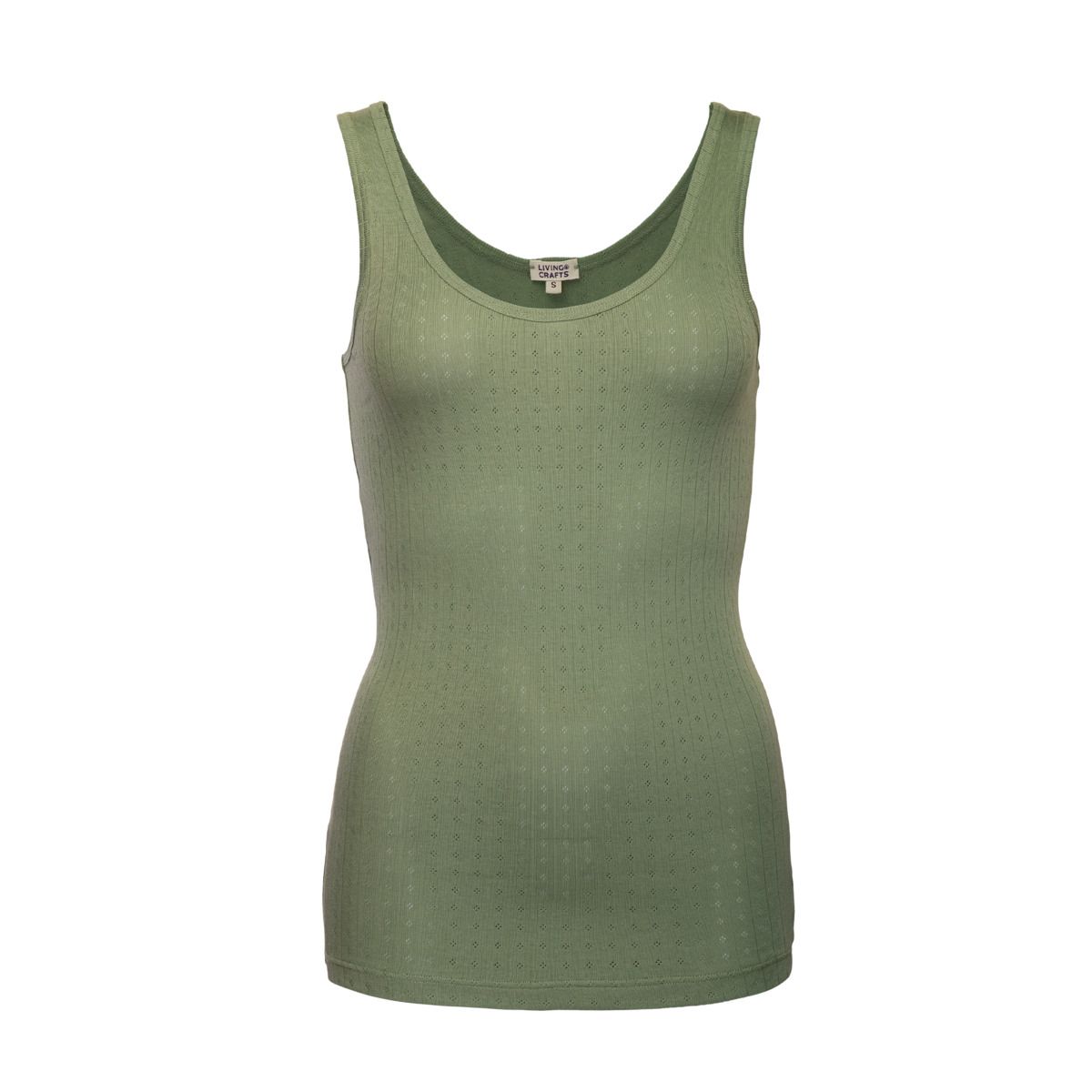 Geripptes Tanktop aus Bio-Baumwolle