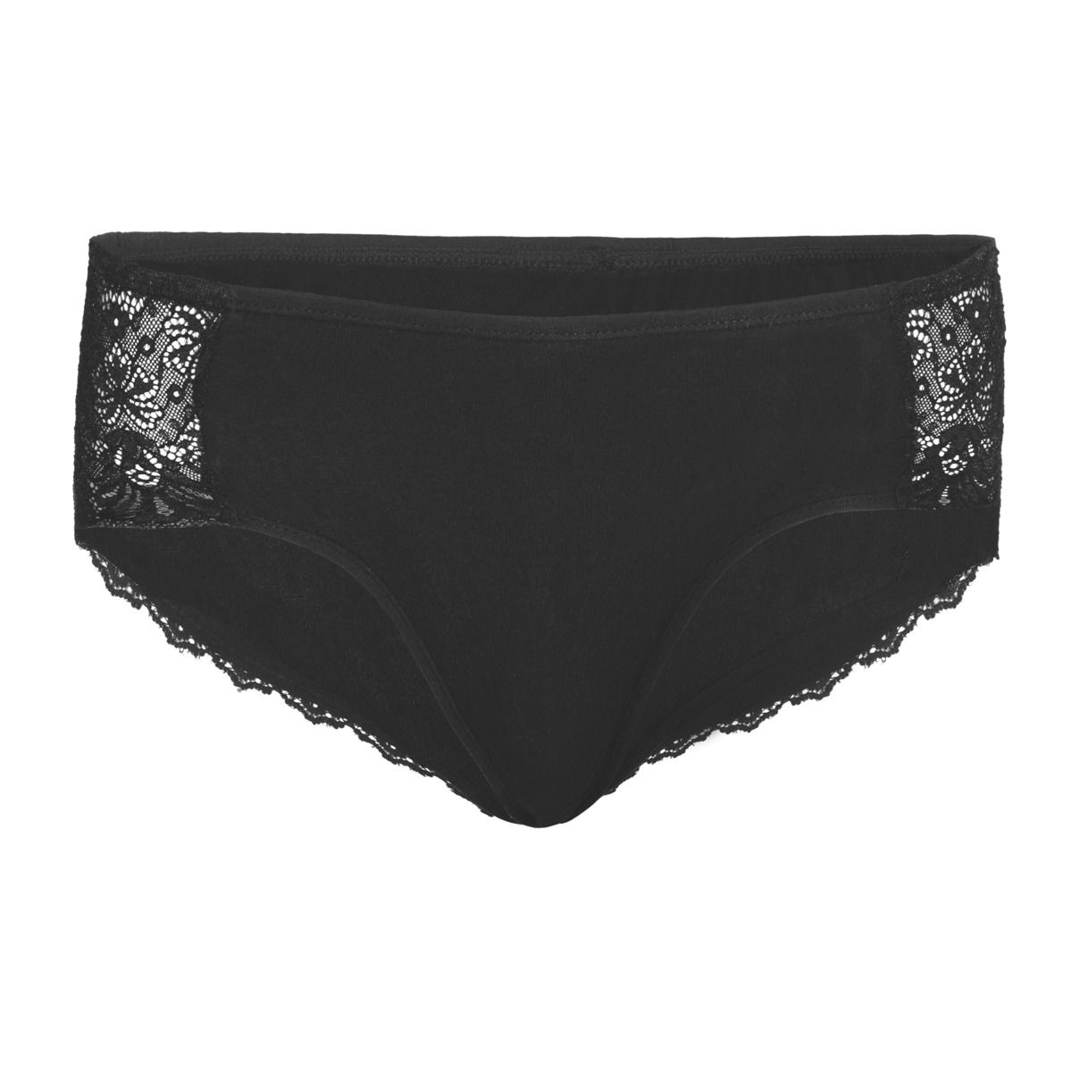 Elegante Bio-Baumwoll-Slips mit Spitzendetails